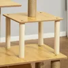 PawHut Kratzbaum Katzenbaum für Katzen Kletterbaum aus Holz Produktbild-Vorschau 9