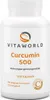Vitaworld Curcumine 500 | 120 gélules | Curcumine C3 Voir les images du produit 1