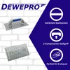 A marketing image showcasing a plaster spreader with its features highlighted. Produktbild-Vorschau