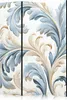 3-teiliger Einseitiger Vlies Paravent - Baroque Ornaments Produktbild-Vorschau 1