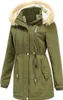 ASKSA Damen Winterjacke Wintermantel Baumwolljacke Warm Produktbild-Vorschau 3