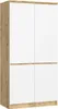 Viertüriger Kleiderschrank 90 cm LOTA – Artisan Eiche/weiß Produktbild-Vorschau 1