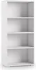 Dmora Regal Giacinto 60x30x130h cm Weiß 3 Regalböden, Produktbild-Vorschau 1