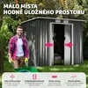 Zahradní přístřešek se šikmou střechou - šedý/bílý Náhled obrázku produktu 4