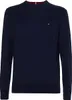 Maglione Tommy Hilfiger blu navy con scollo rotondo Anteprima dell’immagine prodotto 10