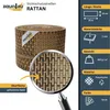 Sichtschutzstreifen zaun|zu RATTAN 26m Rolle Zaunblende für Produktbild-Vorschau 2