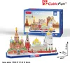 Puzzle 3D Cityline Moskwa - Złożony model miasta dla Náhled obrázku produktu 7