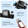 CkeyiN 1080P HDR Dashcam Auto 3-Kanal 1080P+1080P+720P Produktbild-Vorschau 9