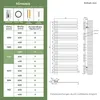 S'AFIELINA 1320x600mm designerski grzejnik łazienkowy Podgląd zdjęcia produktu 6