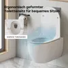 WC bez okrajů HOROW, závěsný klozet včetně poklopu, Náhled obrázku produktu 5
