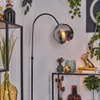 Cesaro Stehlampe aus Metall/Glas in Schwarz/Chrom/Rauch im Produktbild-Vorschau 9