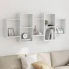 vidaXL Nástenná polica biela 159x18x65 cm materiál na báze Náhľad obrázku produktu 2