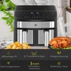 Friggitrice ad aria HOMCOM da 8 litri con doppia camera, 10 Anteprima dell’immagine prodotto 7