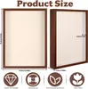 3D Bilderrahmen 21x29.7 cm, Tiefe 3.5 cm, braunes MDF, für Produktbild-Vorschau 2
