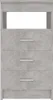 vidaXL Příborník se zásuvkami betonový šedý 40x50x76 cm Náhled obrázku produktu 4