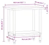Piano di lavoro della cucina 82,5x55x85 cm in acciaio inox Anteprima dell’immagine prodotto 8