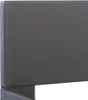 vidaXL Posteľný rošt s LED diódou Sivá Imitácia kože Náhľad obrázku produktu 6