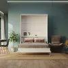 SMARTBett WOHNWAND Schrankbett 140x200 Vertikal mit Regalen Produktbild-Vorschau 3