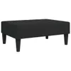 The Living Store Fußhocker Schwarz 77x55x31 cm Samt Produktbild-Vorschau 3