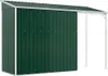 vidaXL Casetta da giardino con tettoia verde 277x107x181 cm Anteprima dell’immagine prodotto 5