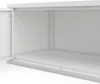 An open white metal cabinet with a white background. Produktbild-Vorschau
