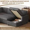 Divano letto a L Merax a 5 posti con funzione letto, divano Anteprima dell’immagine prodotto 7