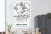 MuchoWow® Poster Karte - Stadtplan - Waiblingen - Karte Produktbild-Vorschau 2