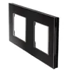 2-Fach Glasrahmen Panel 157x86mm für Steckdose Modulare Produktbild-Vorschau 3