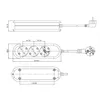 BACHMANN SMART Steckdosenleiste 3x CEE7/3, rot, 3m CEE7/7 Produktbild-Vorschau 2