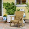Outsunny Schaukelstuhl Schwingsessel mit Armlehne Produktbild-Vorschau 2