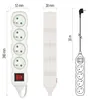 Prodlužovací kabel 10 m / 4 zásuvky / s vypínačem / bílý / PVC / 1 mm2 Productafbeelding-voorbeeld