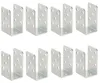 Aqbau 8er Set U-Pfostenträger zum Aufschrauben 50 mm – Produktbild-Vorschau 1