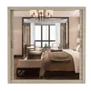 A bedroom interior reflected in a mirrored wardrobe. Voir les images du produit