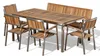ALEOS. Gartengarnitur Edelstahl Teak Set mit Esstisch Produktbild-Vorschau 1