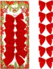 Vánoční mašle 8x8,5cm červené sada 6ks, vánoční dekorace Náhled obrázku produktu 1