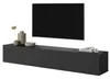 Selsey Veldio - TV-Hängeboard, schwarz mit geriffelten Produktbild-Vorschau 6