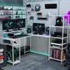 HOMCOM Schreibtisch, L-förmiger Computertisch 137 x 140 x Produktbild-Vorschau 2