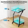 Mobilny wózek rackowy COSTWAY, stojak audio DJ 30 jednostek Podgląd zdjęcia produktu 6