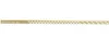 A long, thin, gold-colored metal profile with a series of cutouts, presented horizontally against a white background. Produktbild-Vorschau