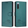 Leder Hülle für Sony Xperia 10 V Süße Katze Flip Case Produktbild-Vorschau 2