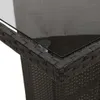vidaXL 9-tlg. Garten-Essgruppe mit Kissen Schwarz Poly Produktbild-Vorschau 7
