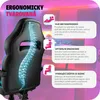 Závodní kancelářská židle Comodo s podnožkou - Náhled obrázku produktu 6