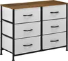 HOMCOM Kommode, ladeschrank, dressoir met 6 opklapbare Productafbeelding-voorbeeld 10