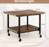 COSTWAY Druckerständer mit Stauraum, Druckertisch unter dem Produktbild-Vorschau 7