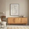 Sideboard TECCA mit 3 Türen aus Massivholz, Eiche farben – Produktbild-Vorschau 1