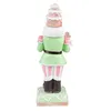 Clayre & Eef Figur Nussknacker 24 cm Grün Rosa Kunststoff Produktbild-Vorschau 3