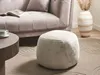 BELIANI Pouf Beige Chenille Stoff Rund Modern Glamourös Produktbild-Vorschau 2