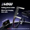 2-in-1-Ladekabel mit Ständer, 240 W für geflochtenes Produktbild-Vorschau 2