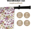 MuchoWow® Wandteppich Wandbehang Blumen - Blätter - Lila Produktbild-Vorschau 3