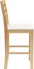 vidaXL: 2 sillas de comedor, madera de caucho maciza, color Vista previa de la imagen del producto 6